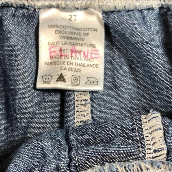 4/$20  Blue Pull Up Embroidered Jeans - Picture 4 of 4